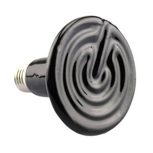 Infrared Heat Bulb for Warming Birds Without Light 100 Watt BLACK