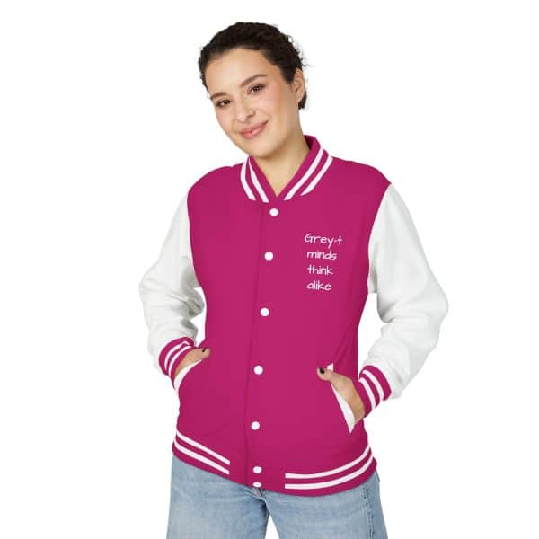 Trendy Unisex Heavyweight Letterman Jacket, Statement Jacket, Casual Wear, Gift for Friends, Hooded Layer, College Apparel