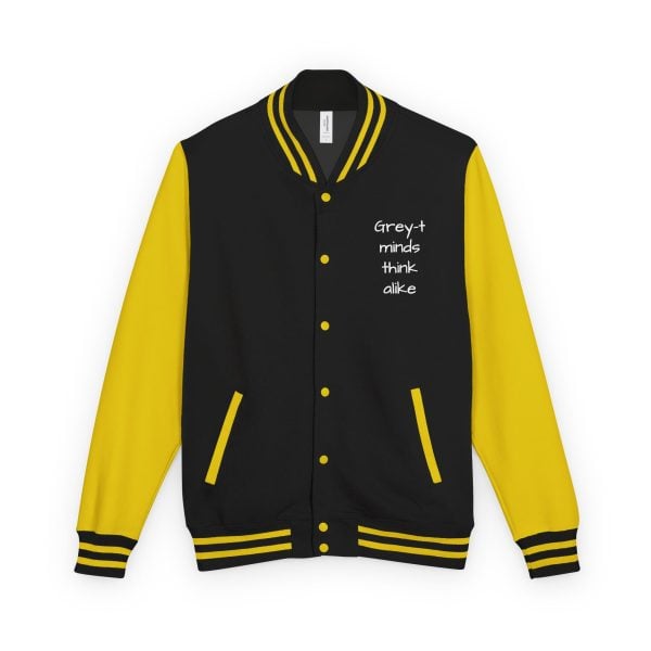 Trendy Unisex Heavyweight Letterman Jacket, Statement Jacket, Casual Wear, Gift for Friends, Hooded Layer, College Apparel