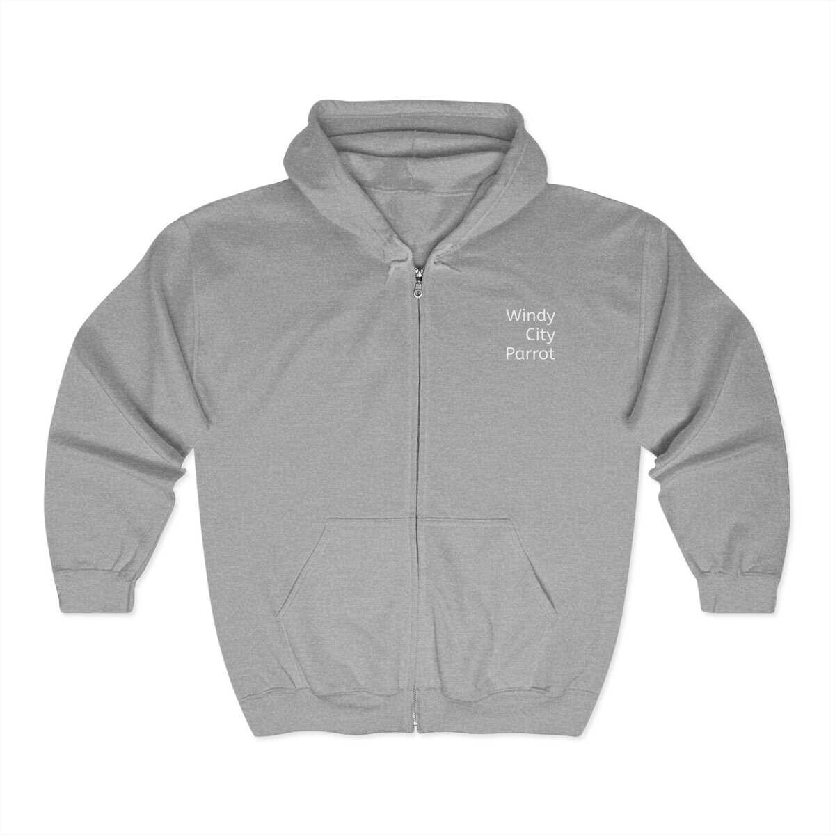 Colorful Parrot Hoodie for Nature Lovers, Cozy Sweatshirt, Birdwatching Gift, Unisex Zip Up, Tropical Vibe, Perfect for Outdoor Adventures