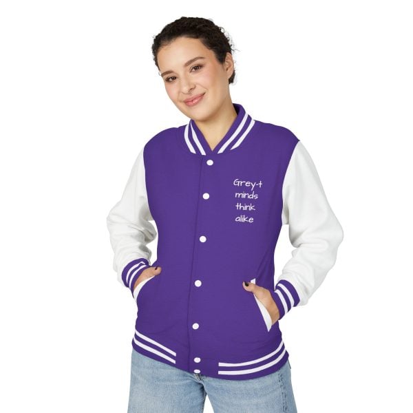 Trendy Unisex Heavyweight Letterman Jacket, Statement Jacket, Casual Wear, Gift for Friends, Hooded Layer, College Apparel
