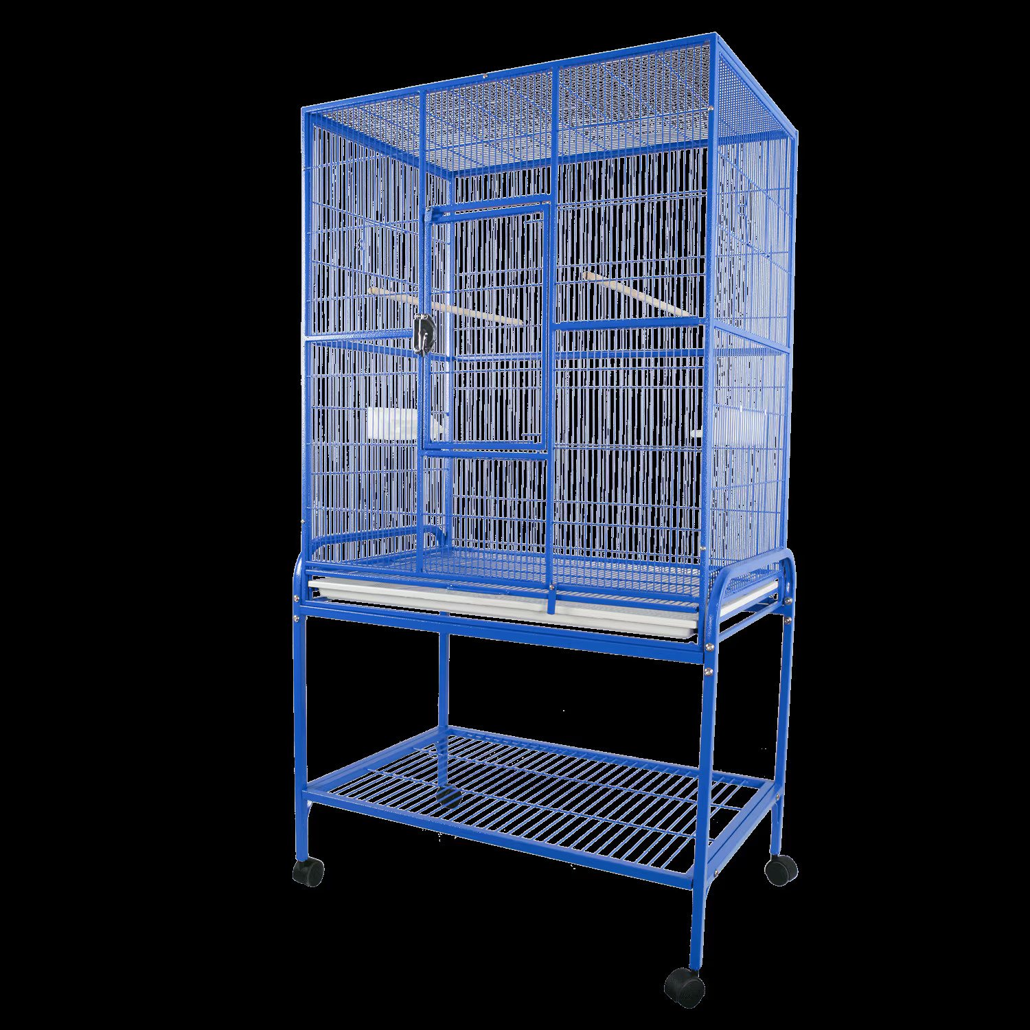 Indoor Aviary Bird Cage and Stand for Smaller Birds by AE 13221 Blue