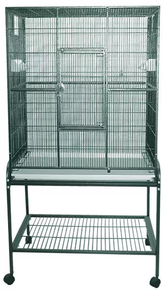 Indoor Aviary Bird Cage & Stand for Small Birds by HQ 13221 Green