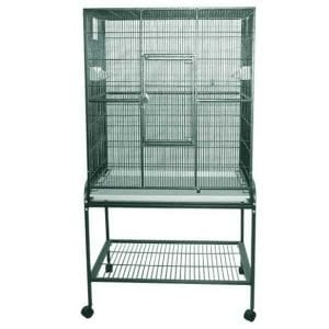 Indoor Aviary Bird Cage and Stand for Smaller Birds by AE 13221 Green