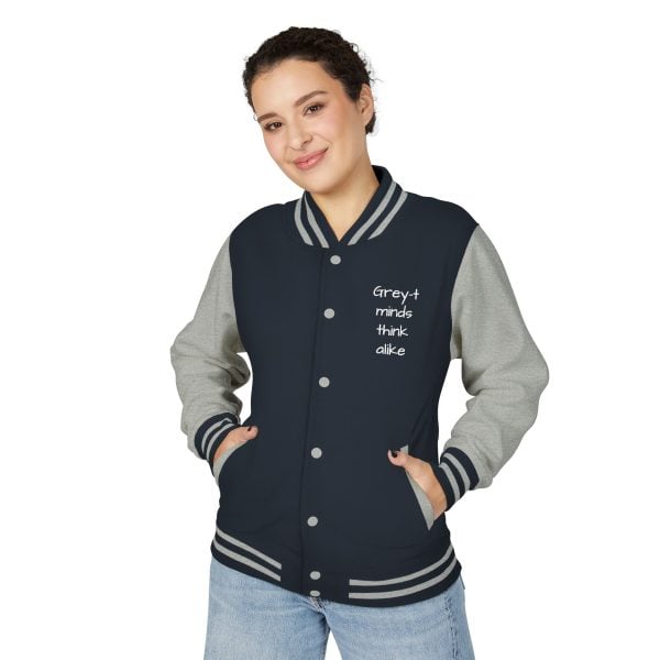 Trendy Unisex Heavyweight Letterman Jacket, Statement Jacket, Casual Wear, Gift for Friends, Hooded Layer, College Apparel