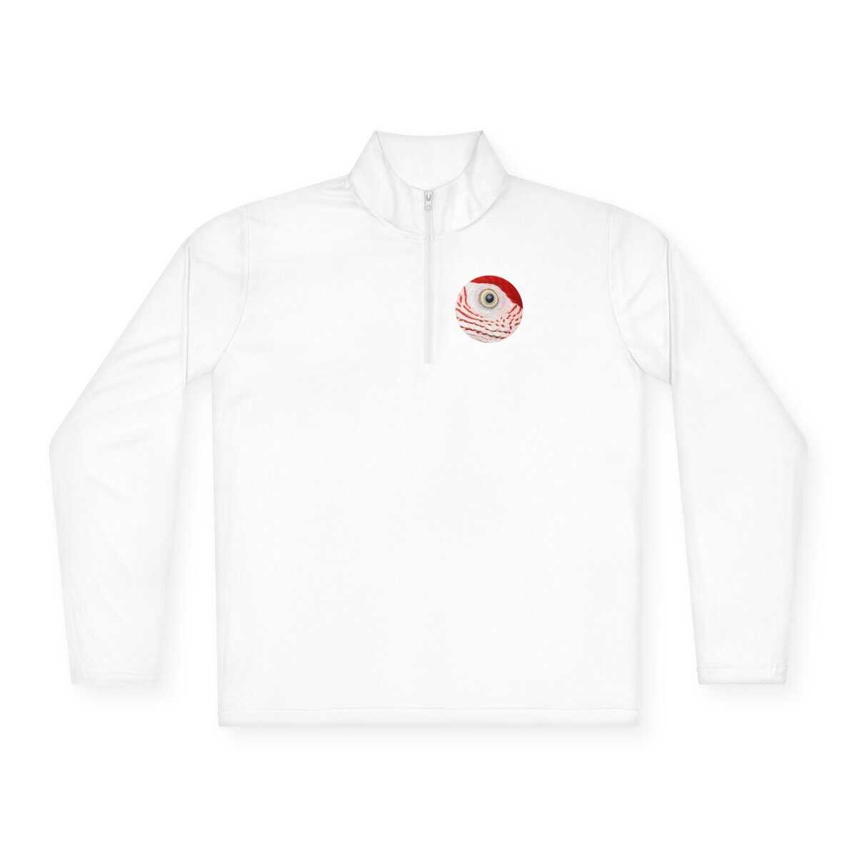 Unisex Quarter-Zip Pullover with Windy City Parrot Design, Cozy Layering Piece, Perfect for Sports, Travel, Gifts