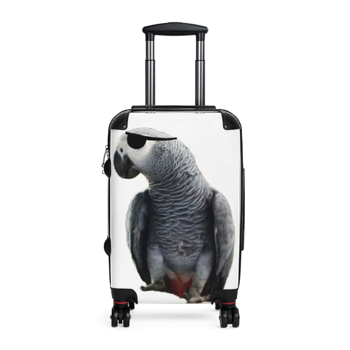 Stylish Travel Suitcase with Parrot Design, Unique Luggage for Animal Lovers, Gift for Travelers, Vacation Accessory, Animal Print Carry-On