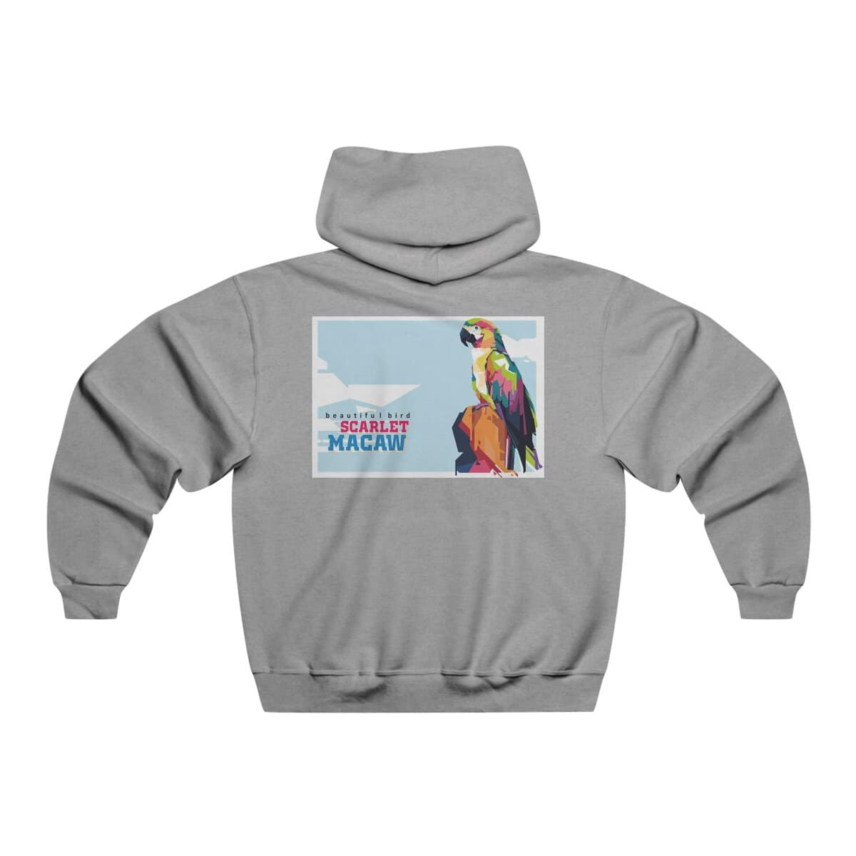 Colorful Parrot Hoodie - Vibrant Spring Fashion, Bird Lover Sweatshirt, Unique Graphic Pullover, Perfect Gift for Friends