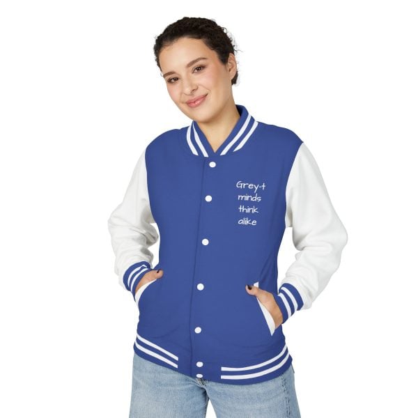 Trendy Unisex Heavyweight Letterman Jacket, Statement Jacket, Casual Wear, Gift for Friends, Hooded Layer, College Apparel