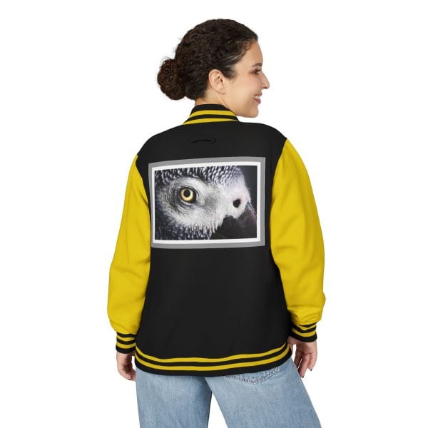 Trendy Unisex Heavyweight Letterman Jacket, Statement Jacket, Casual Wear, Gift for Friends, Hooded Layer, College Apparel