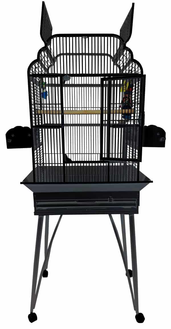 Elegant Top Bird Cage for Small Birds by AE B-2217 Black