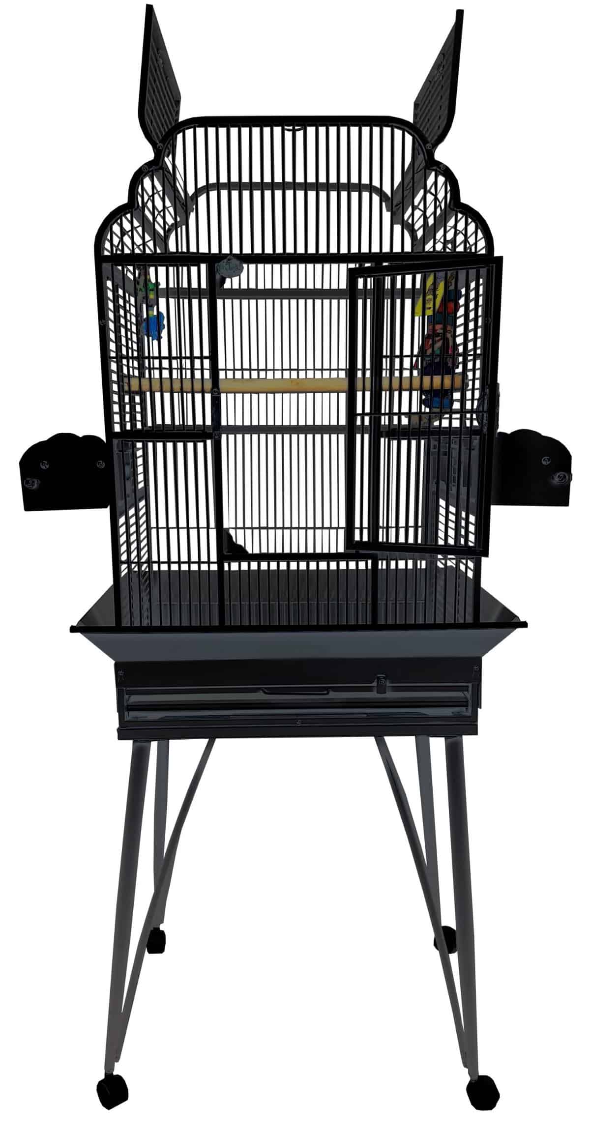 Elegant Top Bird Cage for Small Birds by AE B-2217 Black