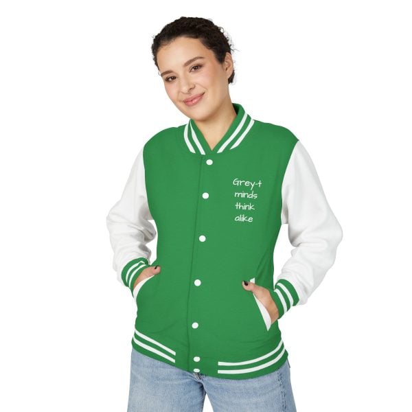 Trendy Unisex Heavyweight Letterman Jacket, Statement Jacket, Casual Wear, Gift for Friends, Hooded Layer, College Apparel