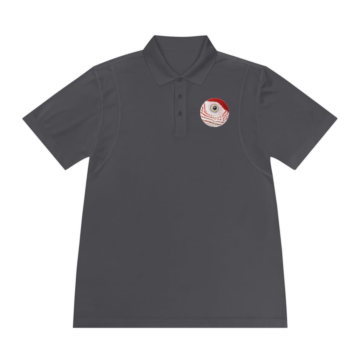 Sporty Eye Emblem Polo Shirt for Men, Casual Style, Gift for Him, Summer Fashion, Sports Lovers Apparel