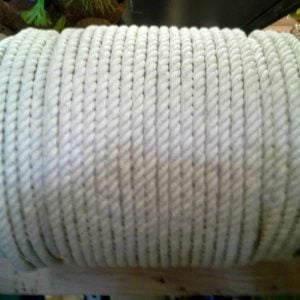 100% Natural Cotton Twist Rope 3/8 in” Thick x 10 feet