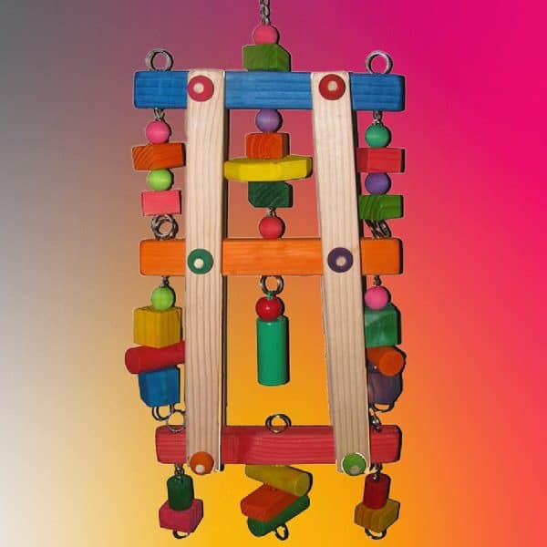 Pretty Large Bird Toy for Big Parrots 30291 - Bell Tower Medium