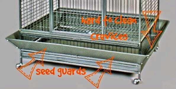 Bird sales cage bottom