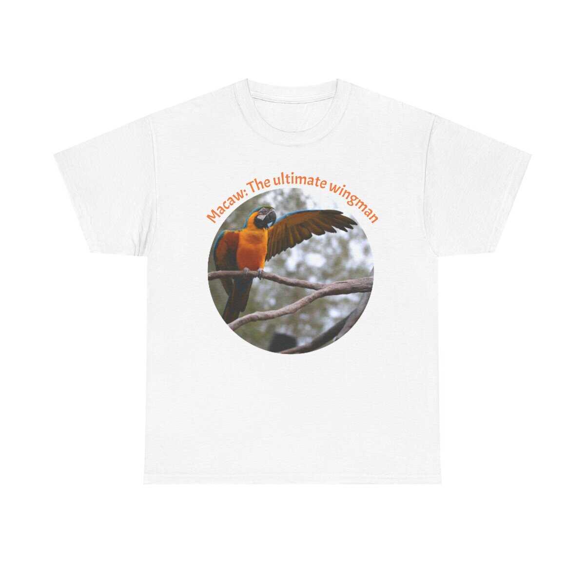 Macaw Wingman Tee – Unisex Shirt, Aviary Lover Gift, Birdwatching Apparel, Nature Tee, Animal Lover T-Shirt, Eco-friendly Fashion