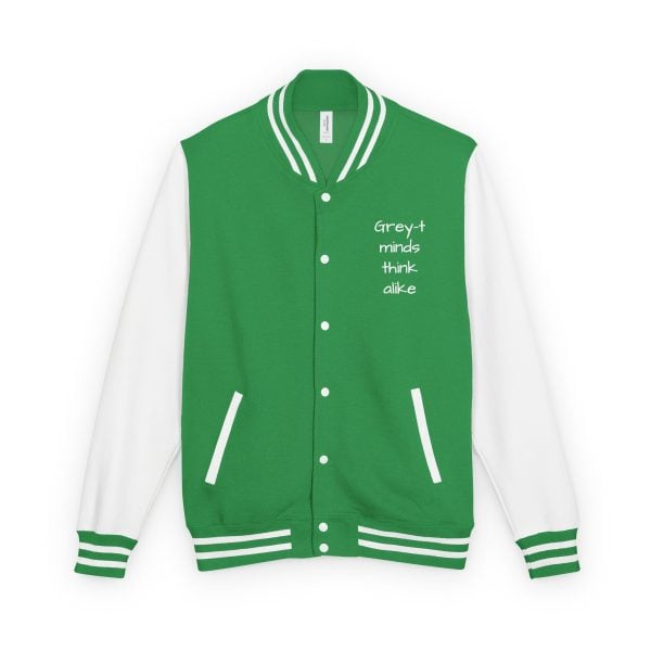 Trendy Unisex Heavyweight Letterman Jacket, Statement Jacket, Casual Wear, Gift for Friends, Hooded Layer, College Apparel