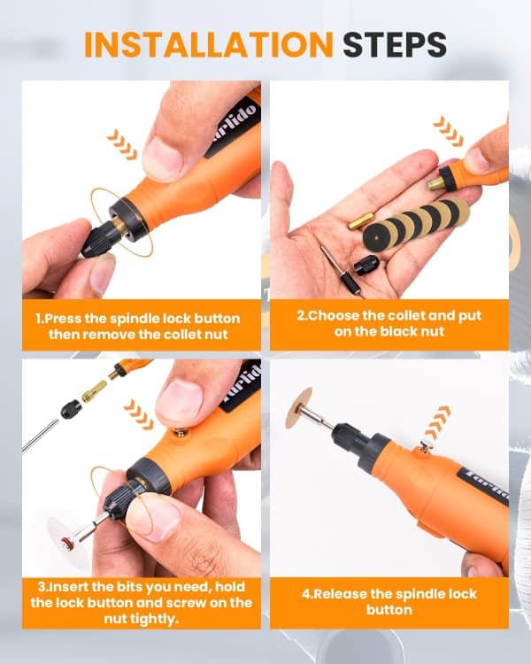Cordless Rotary Bird Nail and Beak Trimmer with Accessories