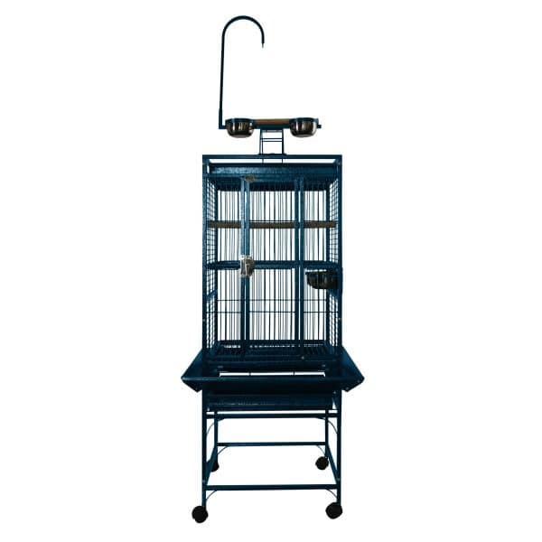 Play Top Bird Cage for Smaller Parrots by AE 8001818 Blue