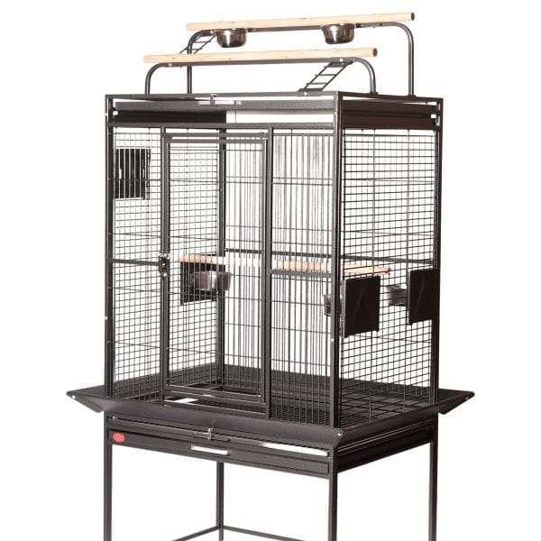 Play Top Parrot Cage For Medium Size Birds by AE 8003223 Black