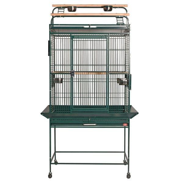 Play Top Parrot Cage For Medium Size Birds by AE 8003223 Green