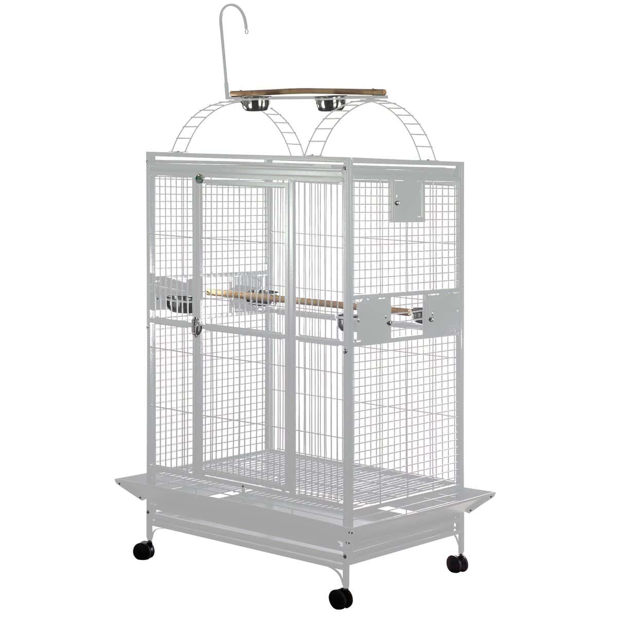 Play Top Bird Cage for Large Parrots by AE 8004030 White