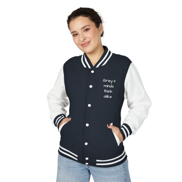 Trendy Unisex Heavyweight Letterman Jacket, Statement Jacket, Casual Wear, Gift for Friends, Hooded Layer, College Apparel