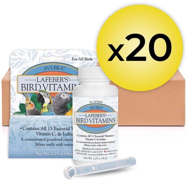20 Each Avi-Era Bird Vitamins Lafebers 1.25 oz