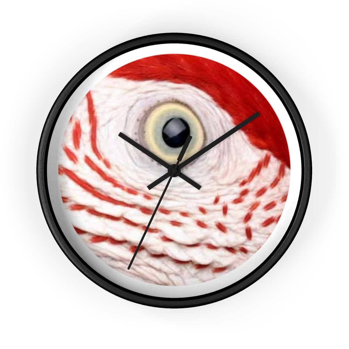Artistic Parrot Wall Clock | Unique Home Decor, Gift for Bird Lovers, Nature Lover Gift, Modern Clock, Animal Wall Art