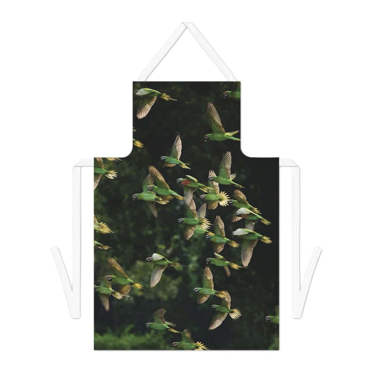 Nature-Inspired Adult Apron, Cooking Gift for Bird Lovers, Gardening Apron, Unique Kitchen Apparel, Stylish BBQ Accessory