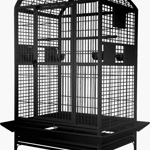 Dome Top Bird Cage for Medium Large Parrots by AE 9003628 Black