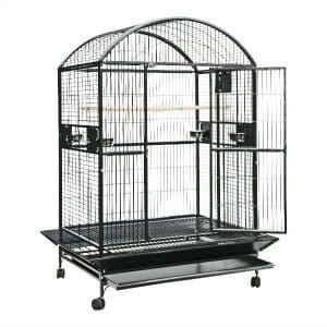 Dome Top Bird Cage for Large Parrots by AE 9004836 Black