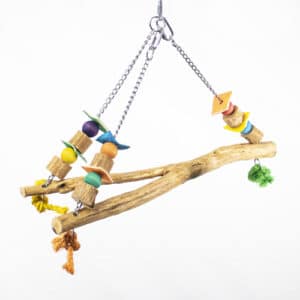 Large Y Chain & Wood Perch Swing 18″