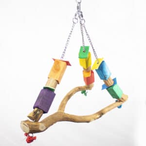 Large Y Chain and Wood Perch Swing KA142 – 24″