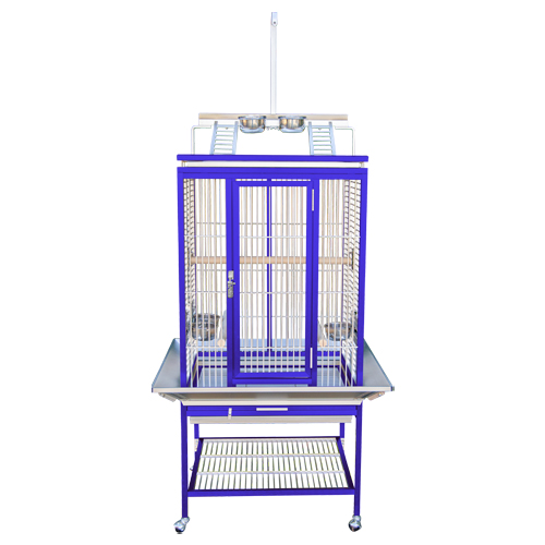 Aluminum Blue Playpen Playtop Birdcage by Kings Cages