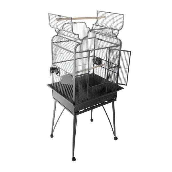 Elegant Top Bird Cage for Smaller Birds by AE B-2620 Platinum