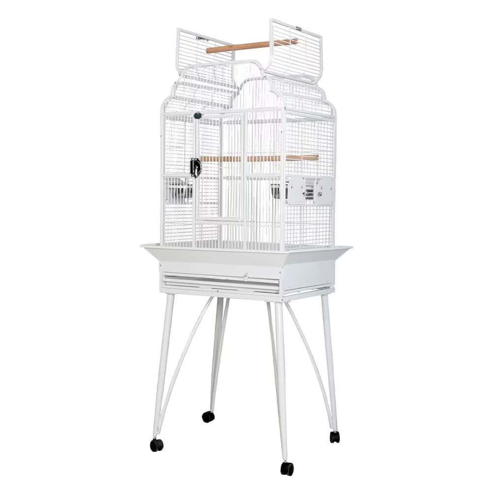 Elegant Top Bird Cage for Smaller Birds by AE B-2620 White