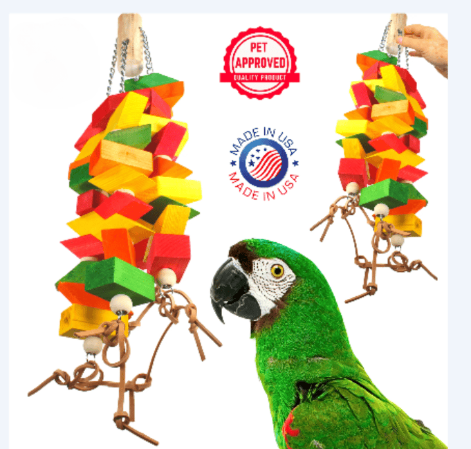 Giant Bird Toy for Big Parrots 3548 – Huge Diamond Chew 24″