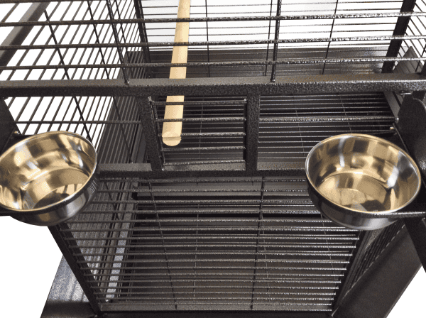 Corner Bird Cage for Large Parrots by AE CC4242 Black