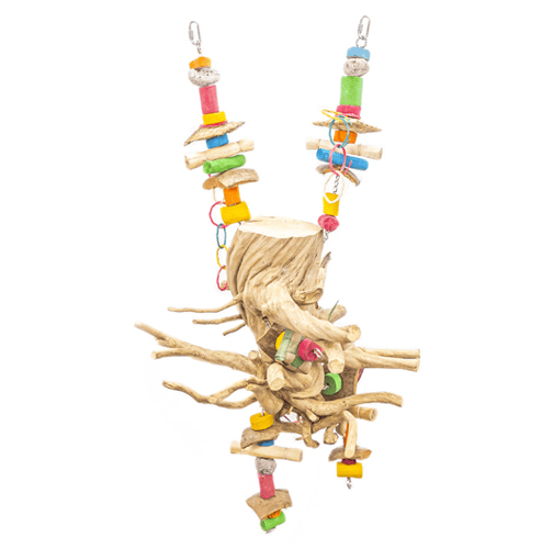 Swinging Root Wood Perch Java Parrot Swing K677LG – Large