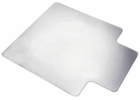 plastic isolated chair mat on isolated white