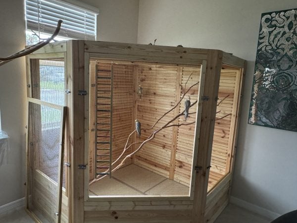 Custom built aviary