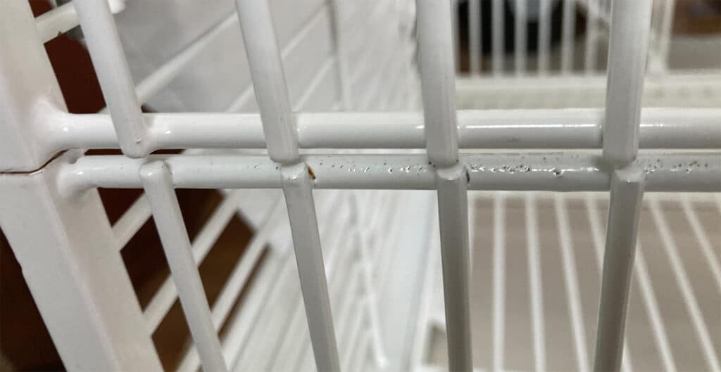 bad birdcage powder coat example