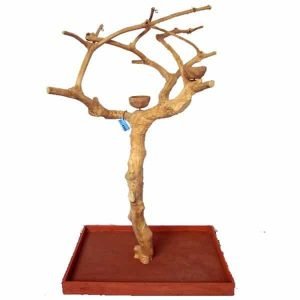 Java Wood Parrot Play Stand Tree Boxed by AE Small Birds 250S