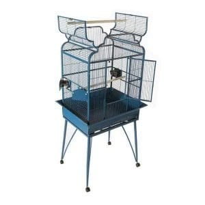 Elegant Top Bird Cage for Smaller Birds by AE B-2620 Platinum