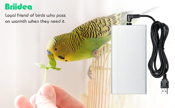 Briidea Bird Warmer for Birdcage Parrot Snuggle Up USB 5V 6