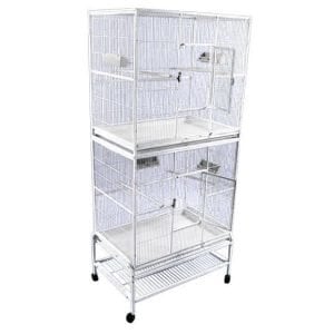 Breeder Bird Cage Double Stack Space Saver by AE 13221-2 Black