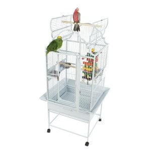 Elegant Top Bird Cage for Smaller Birds by AE GC6-2422 Platinum